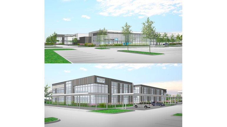 Drawing of Endress+Hauser's new Gulf Coast Regional Center in Houston area