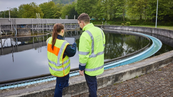 wastewater treatment plant, Bluetooth connectivity, level measurement