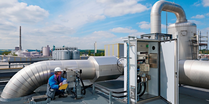 Advanced gas analysis and flow measurement technology of Endress+Hauser SICK.