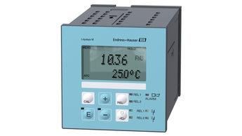 Liquisys CUM223 is a compact panel transmitter for turbidity and suspended solids measurement.