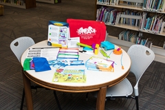 One of the STEAM kits on display at the Greenwood Public Library.