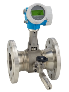 Picture of Vortex flowmeter Prowirl F 200 with mounted pressure measuring unit for gases and liquids