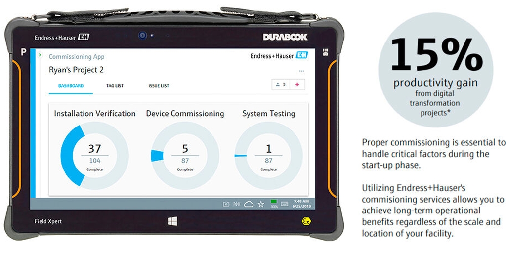 SMT70 Digital Commissioning App