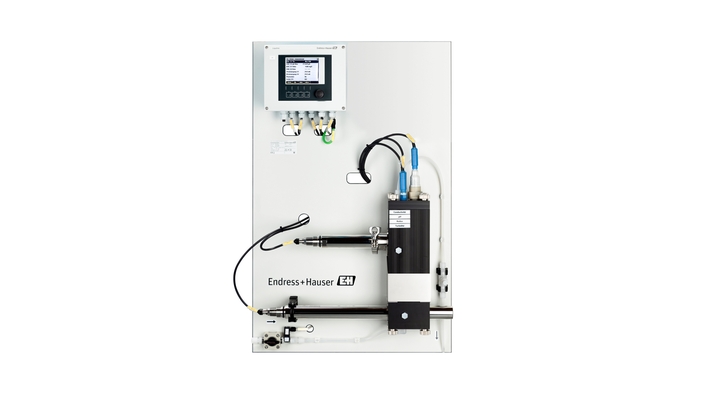 Compact analytical panel in water treatment plants