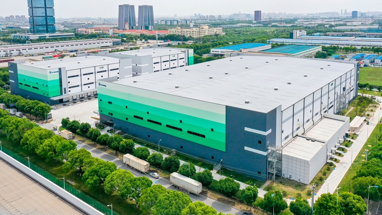 New logistics center in Suzhou, China.