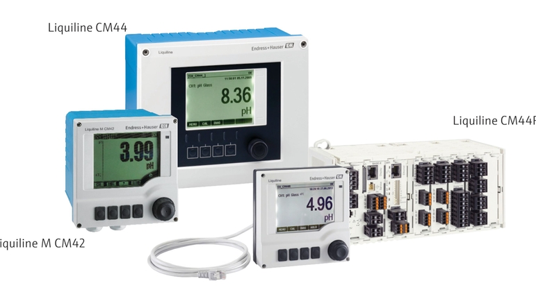 Liquiline M CM42 two-wire transmitter; Liquiline CM44 multiparameter transmitter; Liquiline CM44R