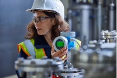 80 GHz radar sensor for chemical and oil & gas industry Easy insatllation with the new Micropilot